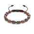 Bronzit | Rotguss | Edelstein-Kieselstein-Makramee-Armband